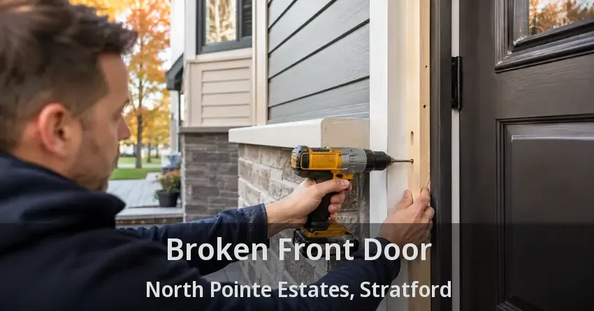 Broken Front Door North Pointe Estates, Stratford - ON