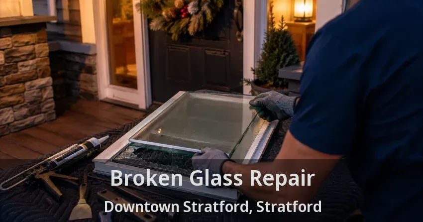 Broken Glass Repair Downtown Stratford, Stratford - ON