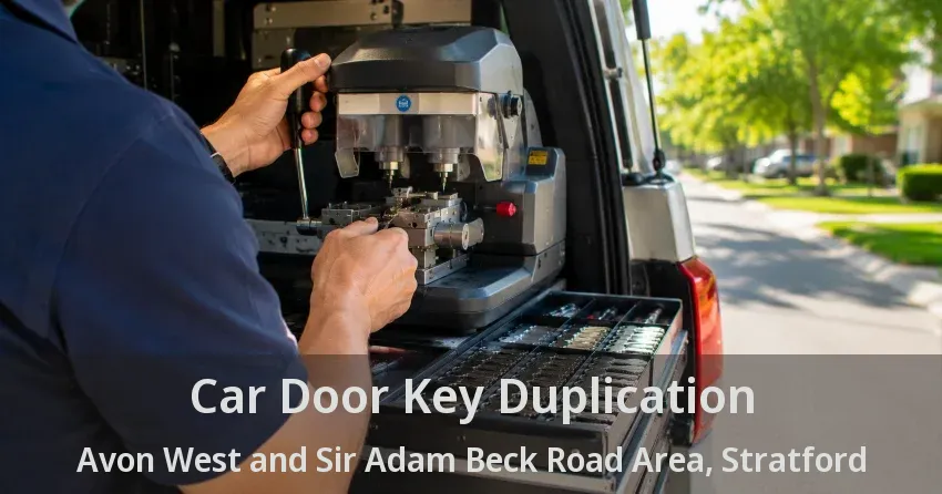 Car Door Key Duplication Avon West and Sir Adam Beck Road Area, Stratford - ON