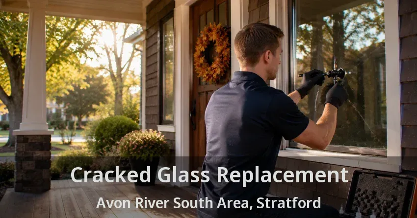 Cracked Glass Replacement Avon River South Area, Stratford - ON