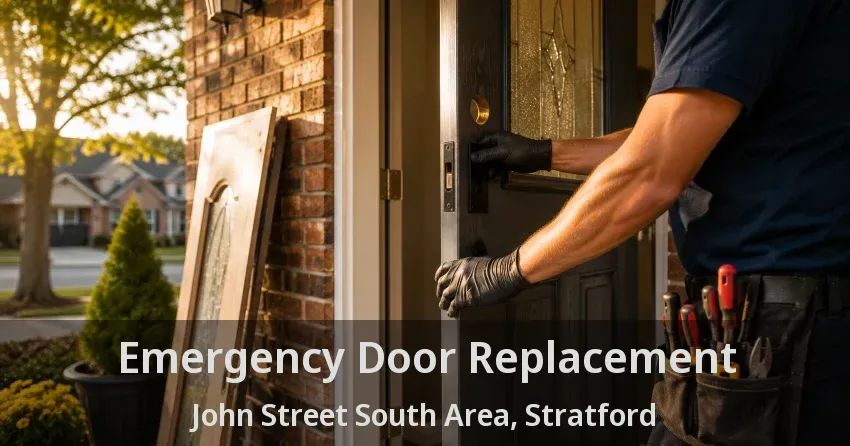 Emergency Door Replacement John Street South Area, Stratford - ON