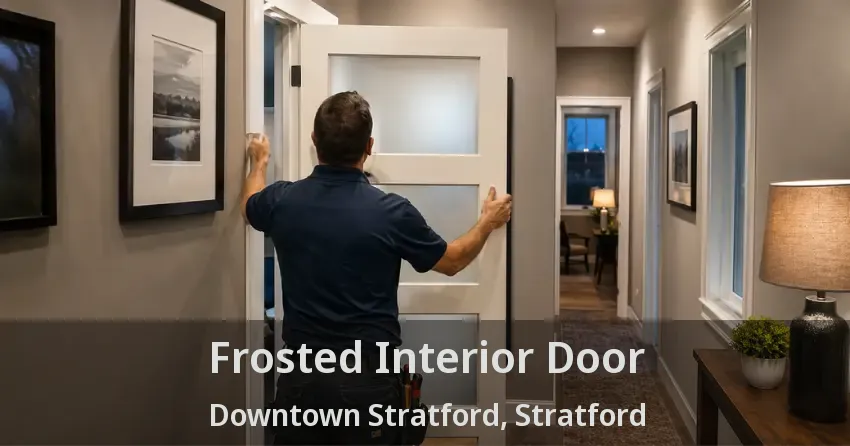 Frosted Interior Door Downtown Stratford, Stratford - ON