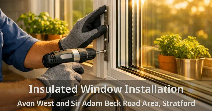 Insulated Window Installation Avon West and Sir Adam Beck Road Area, Stratford - ON