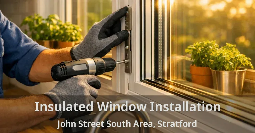 Insulated Window Installation John Street South Area, Stratford - ON
