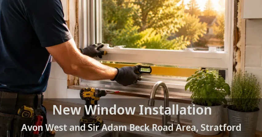 New Window Installation Avon West and Sir Adam Beck Road Area, Stratford - ON