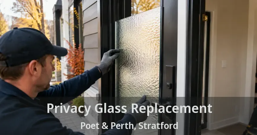 Privacy Glass Replacement Poet & Perth, Stratford - ON