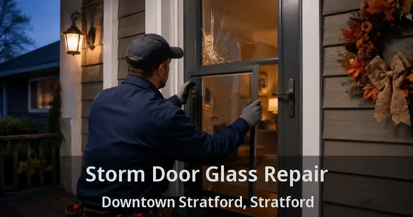 Storm Door Glass Repair Downtown Stratford, Stratford - ON