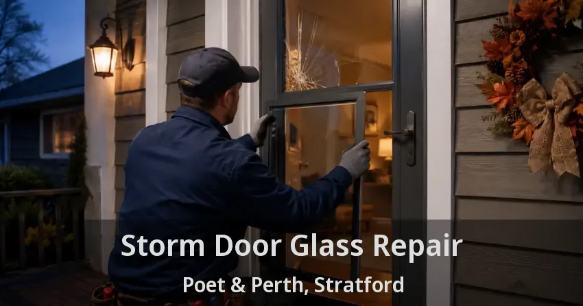 Storm Door Glass Repair Poet & Perth, Stratford - ON