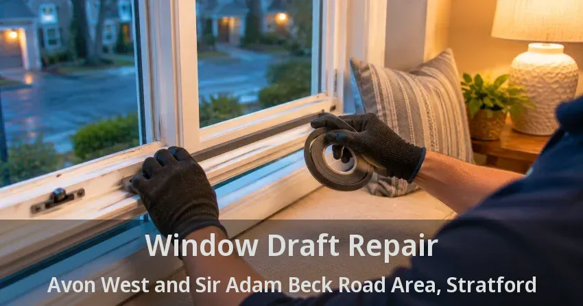 Window Draft Repair Avon West and Sir Adam Beck Road Area, Stratford - ON