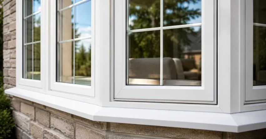 bay window alcove seating area in a living room in Stratford