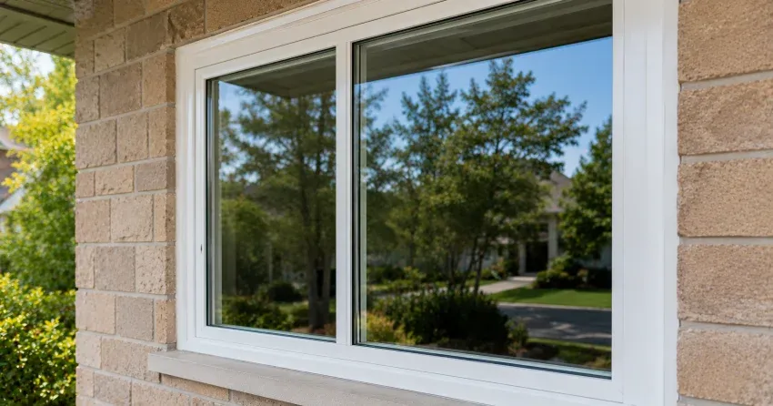 technician installing new insulated glass unit in window frame in Stratford