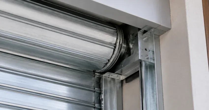 automatic storefront door technician servicing motor and sensor in Stratford