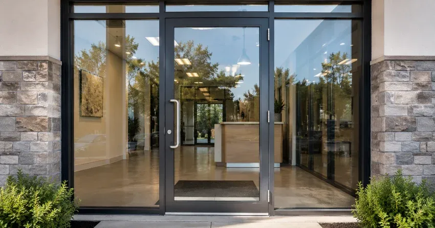 glass door installation sliding patio door in Stratford