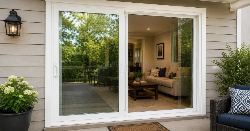 new patio door replacement installed in Forest Road, Stratford home